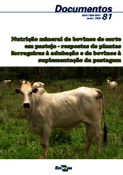 Thumbnail de Nutrição mineral de bovinos de corte em pastejo: respostas de plantas forrageiras à adubação e de bovinos à suplementação da pastagem.