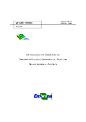 Thumbnail de Metodologia para elaboração do zoneamento ecológico-econômico em áreas com grande influência antrópica.