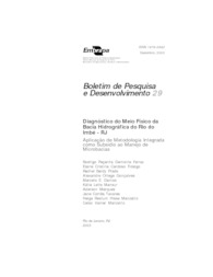 Thumbnail de Diagnóstico do meio físico da bacia hidrográfica do Rio do Imbé - RJ: aplicação de metodologia integrada como subsídio ao manejo de microbacias.