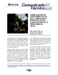 Thumbnail de Correlação entre características do solo, composição e estrutura de uma floresta primária de terra firme do Amapá.