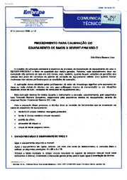 Thumbnail de Procedimento para calibração do equipamento de raios X Seifert-FPM/XRD-7.