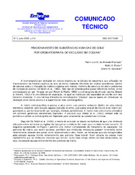 Thumbnail de Fracionamento de substâncias húmicas do solo por cromatografia de exclusão em coluna.