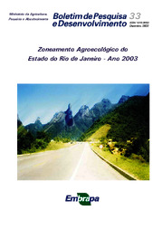 Thumbnail de Zoneamento agroecológico do Estado do Rio de Janeiro - ano 2003.