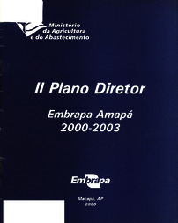 Thumbnail de II Plano Diretor da Embrapa Amapá 2000-2003.