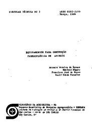 Thumbnail de Equipamentos para contenção farmacológica de animais.