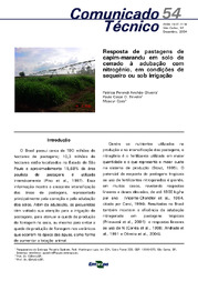 Thumbnail de Resposta de pastagens de capim-marandu em solo de cerrado à adubação com nitrogênio, em condições de sequeiro ou sob irrigação.
