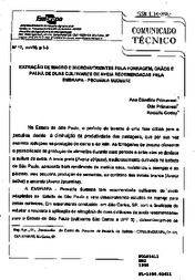 Thumbnail de Extração de macro e micronutrientes pela forragem, grãos e palha de duas cultivares de aveia recomendadas pela EMBRAPA - Pecuária Sudeste.
