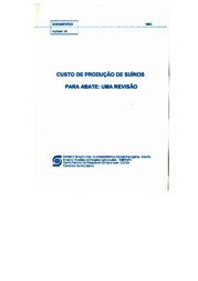 Thumbnail de Custo de produção de suínos para abate: uma revisão.