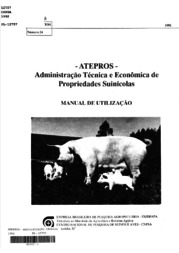 Thumbnail de ATEPROS - Administração Técnica e Econômica de Propriedades Suinícolas. - manual de utilização.