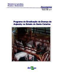 Thumbnail de Programa de erradicação da doença de Aujeszky no Estado de Santa Catarina.