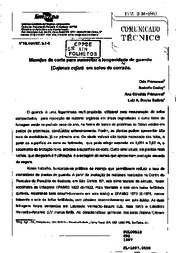 Thumbnail de Manejos de corte para aumentar a longevidade de guandu (Cajanus cajan) em solos de cerrado.