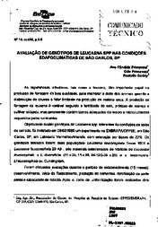 Thumbnail de Avaliação de genótipos de Leucaena spp nas condições edafoclimáticas de São Carlos, SP.