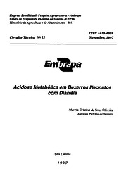 Thumbnail de Acidose metabólica em bezerros neonatos com diarréia.