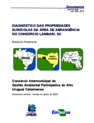 Thumbnail de DIAGNÓSTICO das propriedades suinícolas da área de abrangência do Consórcio Lambari, SC - relatório preliminar.