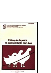 Thumbnail de Estimação de pesos na experimentação com aves.