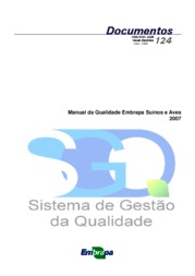 Thumbnail de Manual da qualidade Embrapa Suínos e Aves 2007.