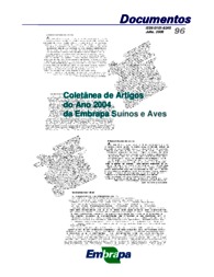Thumbnail de Coletânea de artigos do ano 2004 da Embrapa Suínos e Aves.