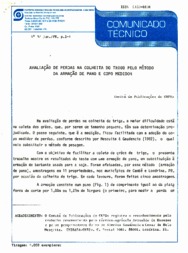 Thumbnail de Avaliação de perdas na colheita do trigo pelo método da armação de pano e copo medidor.