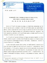 Thumbnail de Recomendações para o programa de manejo de pragas da soja, safra 1986/87, na Região Central do Brasil (PR, MS, MT, RO, GO, DF, BA, MG, ES, e RJ).