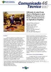 Thumbnail de Utilização de uma fossa séptica biodigestora para melhoria do saneamento rural e desenvolvimento da agricultura orgânica.