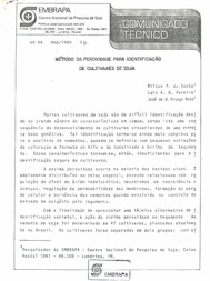 Thumbnail de Método da peroxidase para identificação de cultivares de soja.