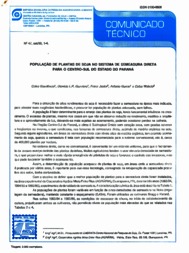 Thumbnail de População de plantas de soja no sistema de semeadura direta para o Centro-Sul do Estado do Paraná.