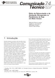 Thumbnail de Efeito da reinoculação e da adubação nitrogenada no rendimento da soja em Mato Grosso.