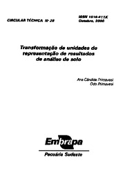 Thumbnail de Transformação de unidades de representação de resultados de análise de solo.