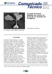 Thumbnail de Controle de plantas daninhas em campos de produção de sementes de forrageiras.