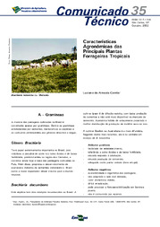 Thumbnail de Características agronômicas das principais plantas forrageiras tropicais.