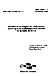 Thumbnail de Utilização de silagem de capim como estratégia de alimentação de bovinos no período da seca.