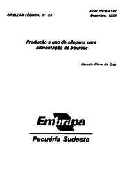 Thumbnail de Produção e uso de silagens para alimentação de bovinos.