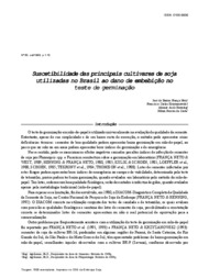 Thumbnail de Suscetibilidade das principais cultivares de soja utilizadas no Brasil ao dano de embebição no teste de germinação.