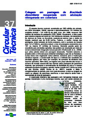 Thumbnail de Calagem em pastagem de Brachiaria decumbens recuperada com adubação nitrogenada em cobertura.