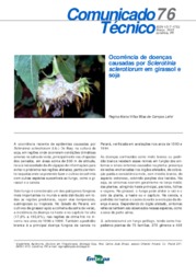 Thumbnail de Ocorrência de doenças causadas por Sclerotinia sclerotiorum em girassol e soja.