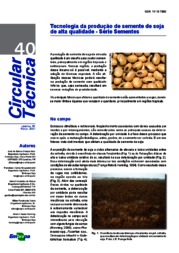 Thumbnail de Tecnologia de produção de semente de soja de alta qualidade: série sementes.