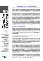 Thumbnail de Fertilidade do solo e nutrição da soja.
