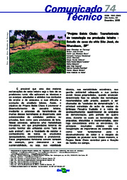 Thumbnail de Projeto Balde Cheio: transferência de tecnologia na produção leiteira - estudo de caso do sítio São José, de Nhandeara, SP.
