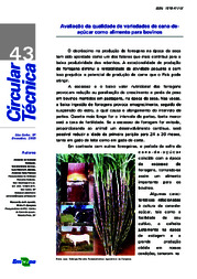 Thumbnail de Avaliação da qualidade de variedades de cana-de-açúcar como alimento para bovinos.
