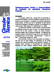 Thumbnail de Temperatura-base inferior e estacionalidade de produção de gramíneas forrageiras tropicais.