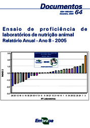 Thumbnail de Ensaio de proficiência de laboratórios de nutrição animal: relatório anual - Ano 8 - 2005.