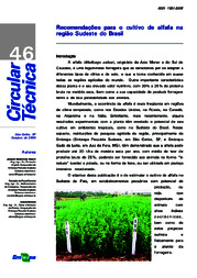 Thumbnail de Recomendações para o cultivo de alfafa na região sudeste do Brasil.