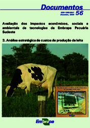 Thumbnail de Avaliação dos impactos econômicos, sociais e ambientais de tecnologia da Embrapa Pecuária Sudeste. 3. Análise estratégica de custos de produção de leite.