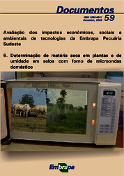 Thumbnail de Avaliação dos impactos econômicos, sociais e ambientais de tecnologias da Embrapa Pecuária Sudeste. 6. Determinação de matéria seca em plantas e de umidade em solos com forno de microondas doméstico.