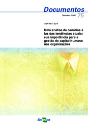 Thumbnail de Uma análise de cenários à luz das tendências atuais: sua importância para gestão do capital humano nas organizações.