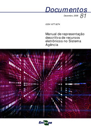Thumbnail de Manual de representação descritiva de recursos eletrônicos no Sistema Agência.