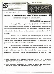 Thumbnail de Avaliação de sementes de caupi quanto ao ataque do caruncho em diferentes condições de armazenamento.