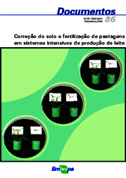 Thumbnail de Correção do solo e fertilização de pastagens em sistemas intensivos de produção de leite.
