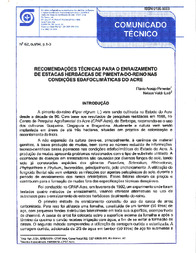Thumbnail de Recomendações técnicas para o enraizamento de estacas herbáceas de pimenta-do-reino nas condições edafoclimáticas do Acre.