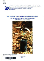 Thumbnail de Recomendações técnicas para formação de mudas de castanha-do-brasil (Bertholletia excelsa HBK).